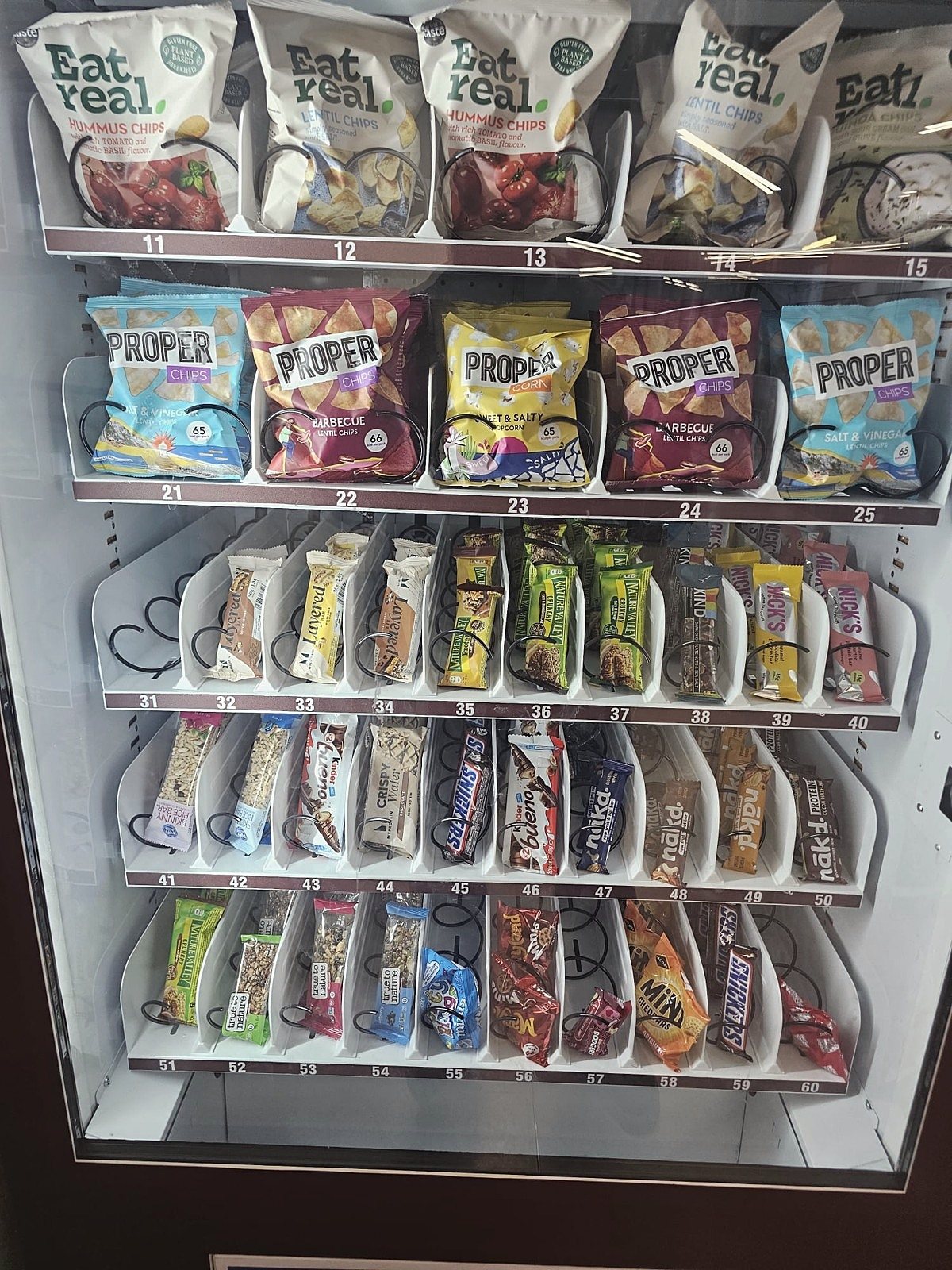 Carefully selected products in an XtremeFits vending machine